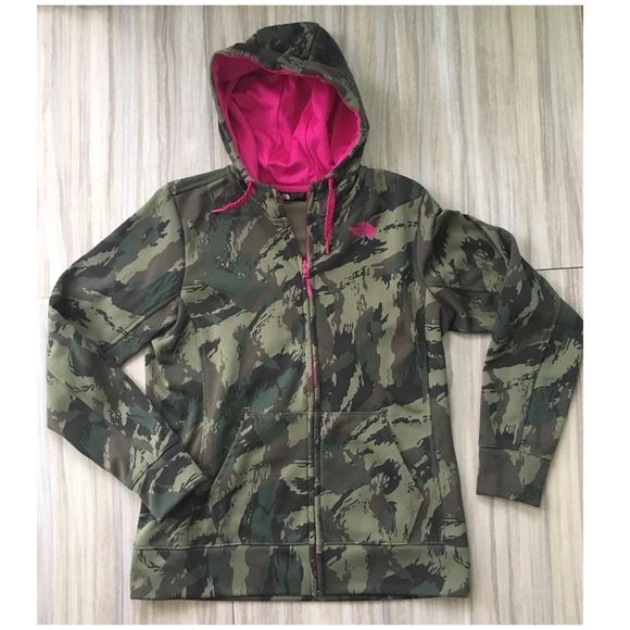 north face camo hoodie